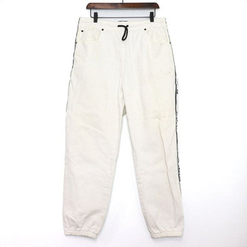 Alexander Wang White Cotton Logo Track Pants Trousers aa48356 152898195