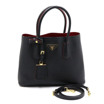 PRADA サフィアーノ クイール スモール ダブル トートバッグ兼ショルダーバッグ 1BG887 152892414