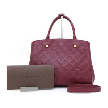 LOUIS VUITTON Monogram Empreinte Montaigne MM Tragetasche und Schultertasche M41196 152892565