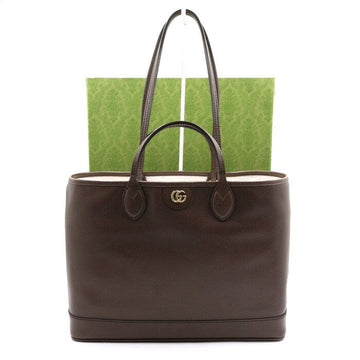 GUCCI GG Ophidia Medium Shopper Tote Bag aus braunem Leder 739730 152892464