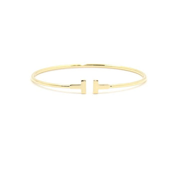 TIFFANY & CO 18Kイエローゴールド Tネロウ ワイヤーブレスレット 女性用ブレスレット aa48749 152895933