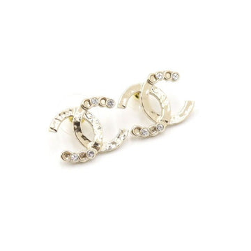 CHANEL CC Logo Rhinestone Earrings AB7947 152896451