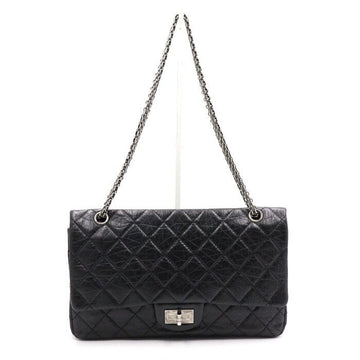 CHANEL Vintage Schultertasche mit silberner Kette A37590 152892541