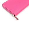 Hermes Pink Leather Silk Zip Long Wallet aa49040 152895608 [P]