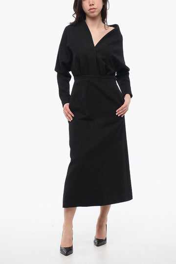 DIOR [リファービッシュ商品] ウールブレンドショルダードレス IT42 133364112