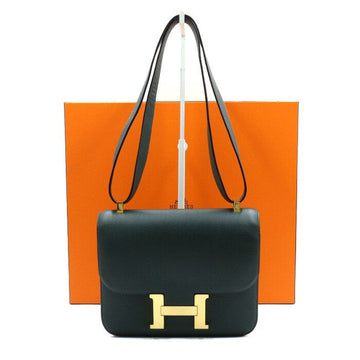 HERMES コンスタンス24 ヴェール アングレ 金具ショルダーバッグ クロスバッグ aa48995 152892473