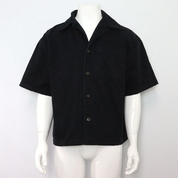 Prada Vintage Black Denim Short Sleeve Jacket GEC068 23 Season 152898898