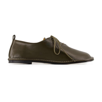 AMI Einzelstück Flachschuhe Leder Oliv Noir EU43 135317691