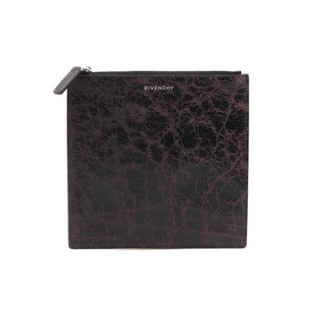 Givenchy Lambskin Leather Logo Embroidered Vintage Mini Pouch Clutch aa49344 152892576