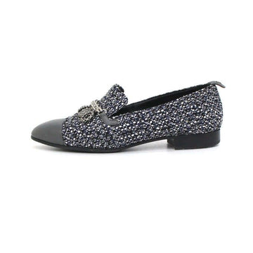CHANEL Coin Pendant Tweed Women's Loafer G31651 152896492