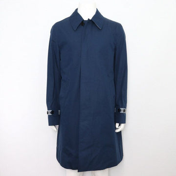 Burberry Men's Trench Coat with Stripe Detail in Ink Blue 8038581 152899147