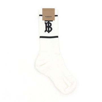 BURBERRY 8012108 Socken mit TB-Logo für Herren in Weiß 152900057