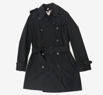 BURBERRY ダブルトレンチコート ブラック 8サイズ 7539807844 129878668
