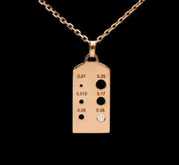 FRED 18K 3B0290 Stein Caliber 18K Roségold Diamant 0,08Ct Halskette 7447795495 120615877