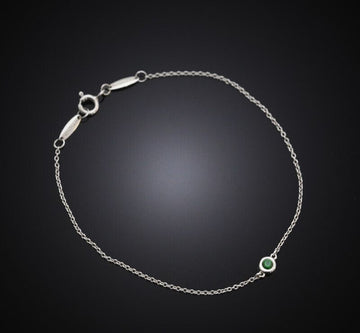 Tiffany & Co By the Yard Green Garnet 1P Silver Bracelet 7242950567 75875877