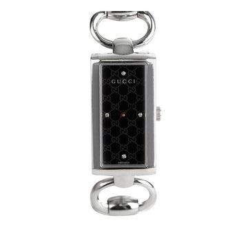 Gucci YA119506 4P Diamond Bangle Steel Black 17MM 7225383495 75876203