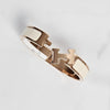 Hermes Click H Blanc Bangle Bracelet Cream Rose Gold H700001FO85PM 67089306 [P]