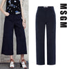 MSGM Women's Faux Suede Pants 2041MDP06 164201 89 160617682 [P]