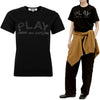 Comme Des Garcons Women's PLAY Logo Print T-Shirt Black AZ-T187-051-1-1 137993370 [P]