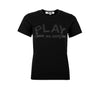 Comme Des Garcons Women's PLAY Logo Print T-Shirt Black AZ-T187-051-1-1 137993370 [P]