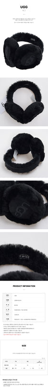 UGG Schwarzes FW25 Damen Easy Skin Bestickte Ohrmuschel 20955 148492664 [P]