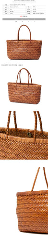 DRAGON DIFFUSION Mini Flat Gora Tote Bag Tan 160469636 [P]