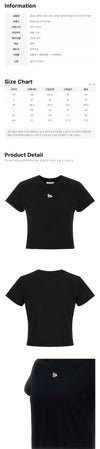 MAISON KITSUNE Baby Fox Patch T-Shirt Schwarz 159639530 [P]