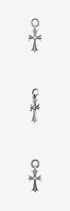 Chrome Hearts Tiny Cross 1p Diamond Charm Pendant Silver PAV3F2R0 162846980 [P]