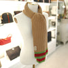 GUCCI Dreistreifen Schal aus Wolle Camel 763783 4KAB1 9866 129184518 [P]