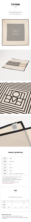 Toteme Center Monogram Scarf 156243368 [P]