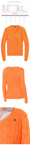POLO RALPH LAUREN 25SS Pony-Stick-Kabelstrick Orange 151499986 [P]