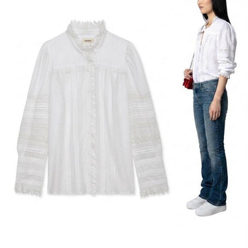 Zadig & Voltaire Lace Blouse WWSH00515 103 159662873 [P]