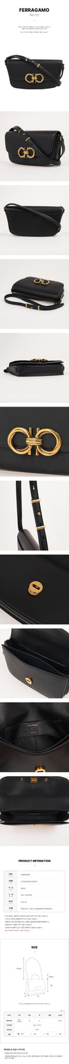 SALVATORE FERRAGAMO Trapezio Schultertasche NERO 21 2916 0759141 76551583 [P]