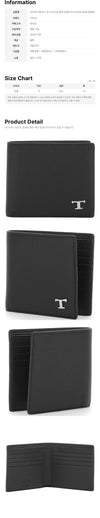 TODS 26FW Zeitloses Logo Geldbörse Schwarz XAMTSYC0300 WKA B999 159724451 [P]