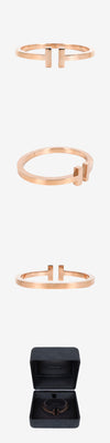 Tiffany & Co Square Bracelet L Size Rose Gold MJW48EE9 162955346 [P]