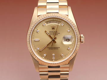 ROLEX Day-Date 36 Herren Goldarmbanduhr 18238G Original Tenpoint R Einheit 1988 150662463