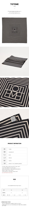 TOTEME Monogram-Seidentuch 200 SS26 für Frauen 156243362 [P]