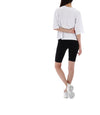 Emporio Armani Lucky Chance Logo Banding Biker Half Leggings XS 31703478 [P]