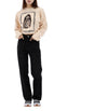 ACNE STUDIOS Logo-Print Crop Oversize Sweatshirt AI0118 AE6 153843624 [P]