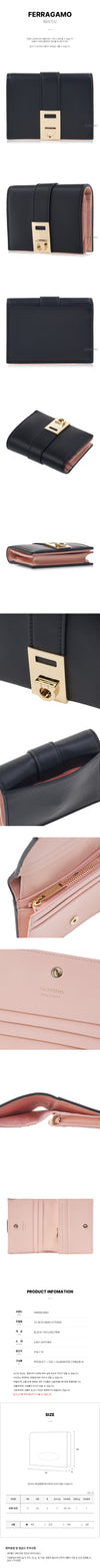 SALVATORE FERRAGAMO HUGO KOMPAKT DAMENTASCHEN-GELDBÖRSE NERO 0770850 SS25 134049191 [P]