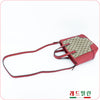 Gucci Shoulder Bag 449241 8606 Red Fabric Leather 90100578 [P]