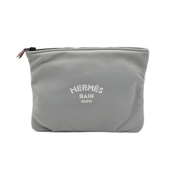 Hermes Gray Neoprene Medium Pouch and Clutch Bag aa56083 152315831 [P]