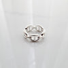 Hermes Chaine d'Ancre Enchainee Silver Women's Ring Small Model H109507B 00052 143271550 [P]