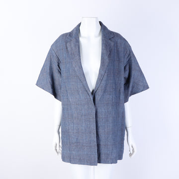 Fabiana Filippi Linen Short Sleeve Jacket 128628