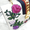 GUCCI Blumenstickerei Dreistreifen Top-Handle Schultertasche 8568 163154752 [P]