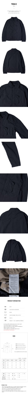 TEN C Männer Snap Over Shirt 48583268 [P]