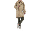MAISON MIHARA YASUHIRO Glückschance Pad Pelzmantel Größe 100 A11CT042 BEIGE 66891908 [P]