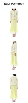 Self-Portrait Belt Set Boucle Sequin Midi Dress PF23087MY 54035172 [P]