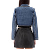 Self-Portrait Cropped Denim Jacket PF23816JBL BLUE 54033838 [P]