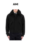 AMI XL Größe Shearling Kragenjacke UJK010 001 65129909 [P]